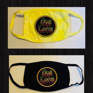 One love custom mask (pick 1) handmade
